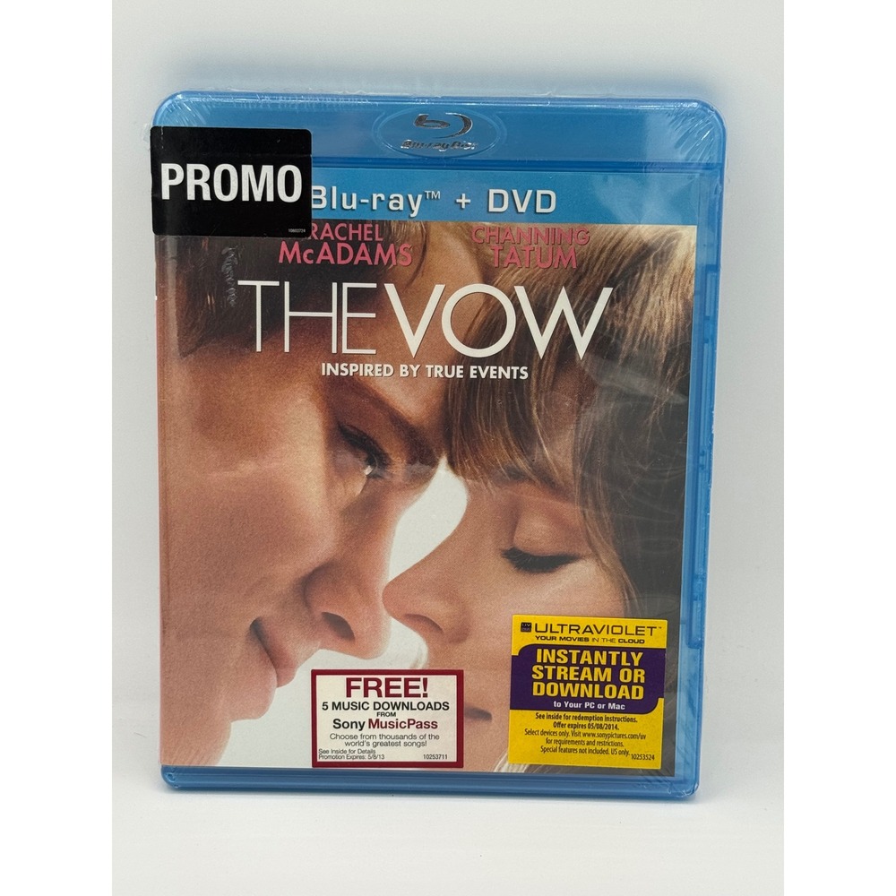 The Vow Blu-ray DVD Rachel McAdams Channing Tatum Romance Movie New Sealed Promo